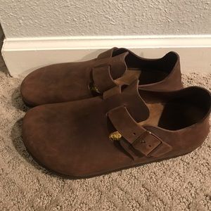 Birkenstock London, all leather, size 39, brown